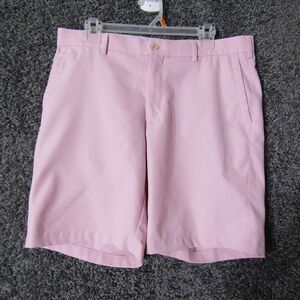 Peter Millar Shorts Mens 34 Pink Golf Performance Breathable Stretch Preppy